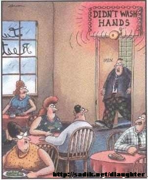 Didn't wash hands !!!!